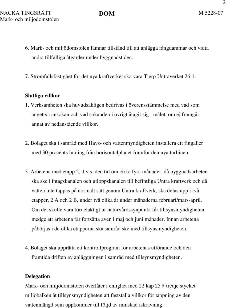 2. Bolaget sk