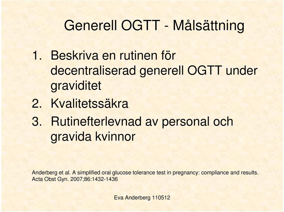 Kvalitetssäkra 3.