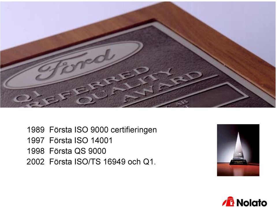 ISO 14001 1998 Första QS