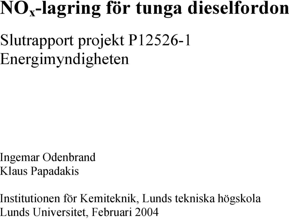 Odenbrand Klaus Papadakis Institutionen för