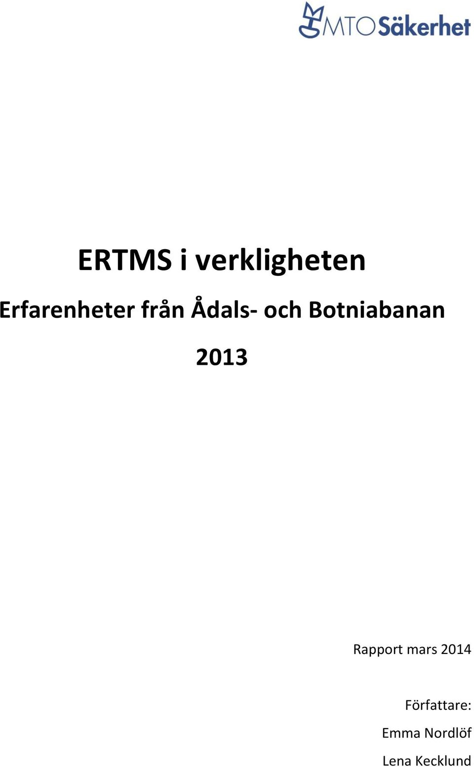 Rapport mars 2014