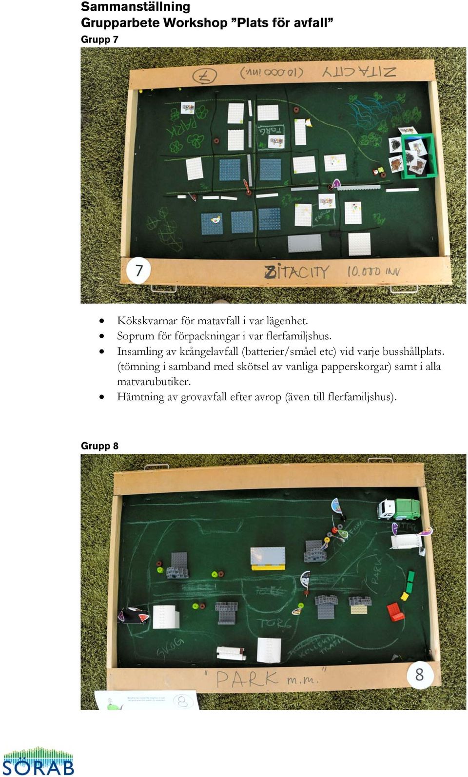 Insamling av krångelavfall (batterier/småel etc) vid varje busshållplats.