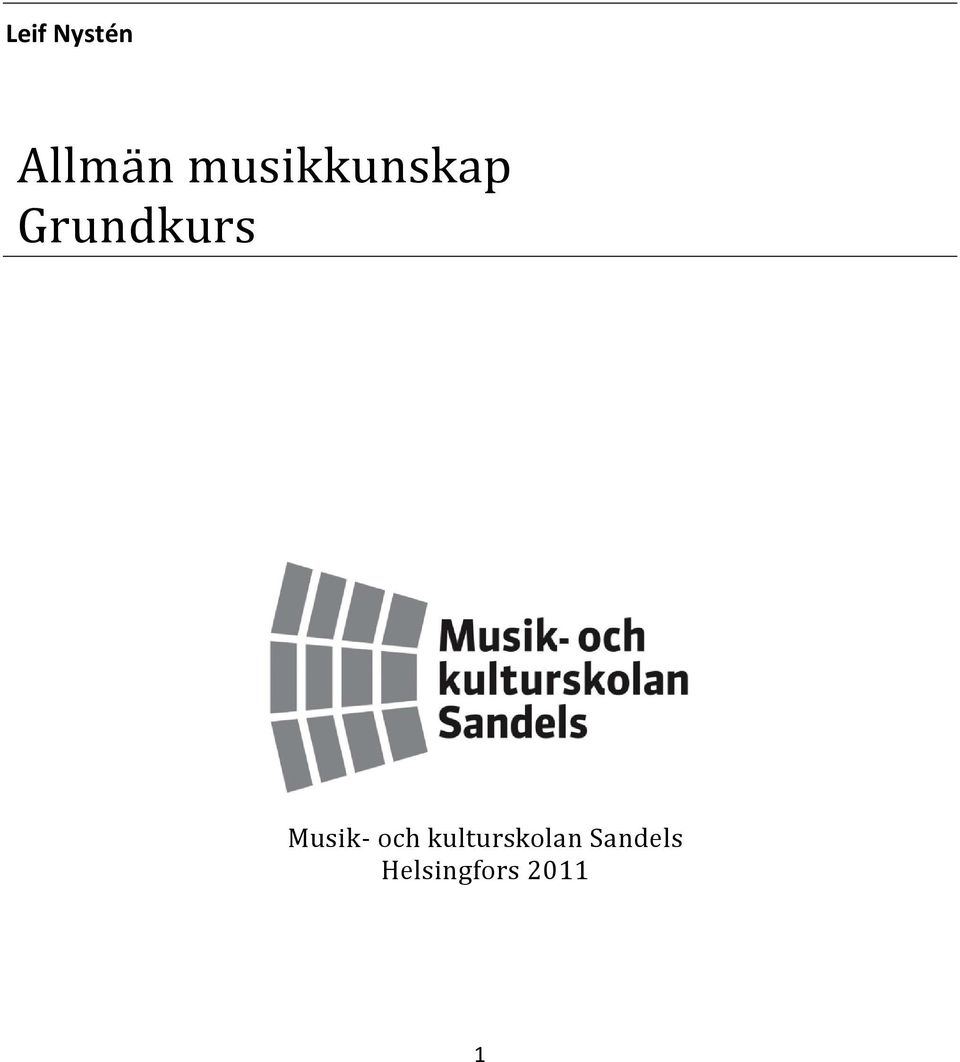 Musik- och