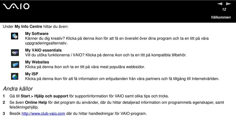 My ISP Klicka på denna ikon för att få information om erbjudanden från våra partners och få tillgång till Internetvärlden.