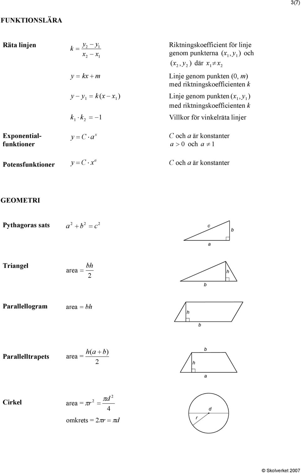 Villko fö iklät lij Epotilfuktio = o ä kostt > 0 o Potsfuktio = o ä kostt GEOMETRI