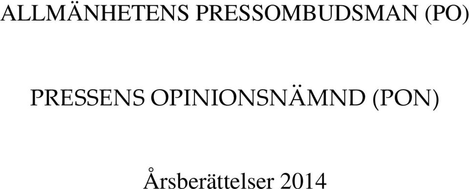 PRESSENS