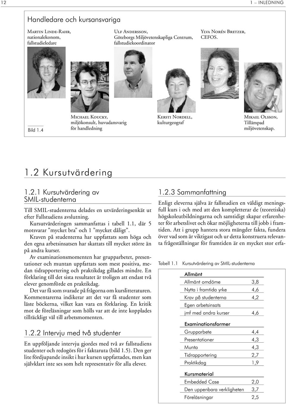 Kur sutvär de ring.2. Kursutvärdering av SMIL-stu den ter na Till SMIL-stu den ter na de la des en ut vär de rings en kät ut ef ter Falls tu di ens av slut ning.