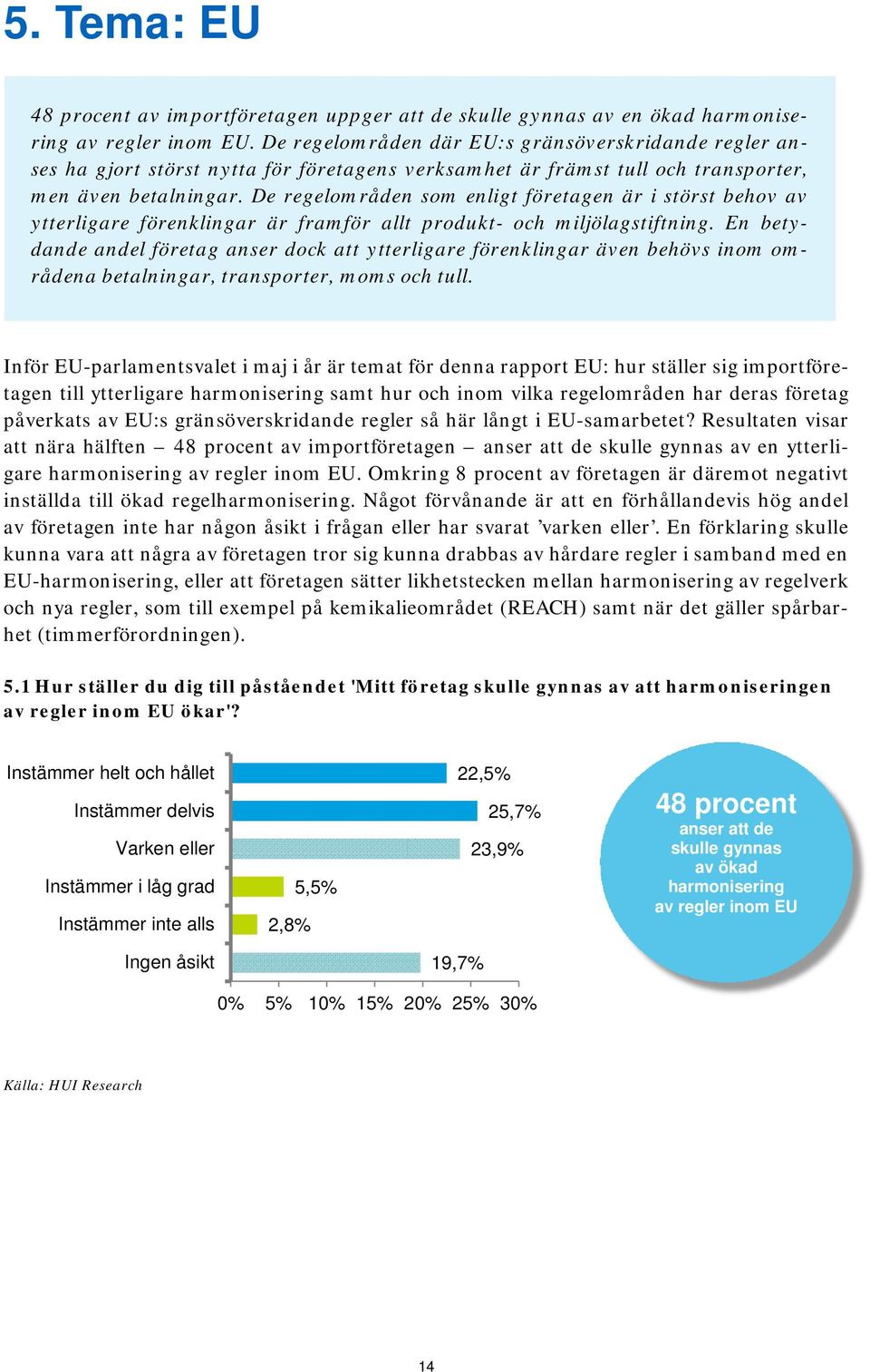 De regelområden som enligt företagen är i störst behov av ytterligare förenklingar är framför allt produkt- och miljölagstiftning.