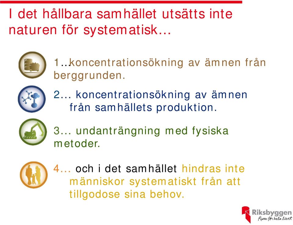 .. koncentrationsökning av ämnen från samhällets produktion. 3.