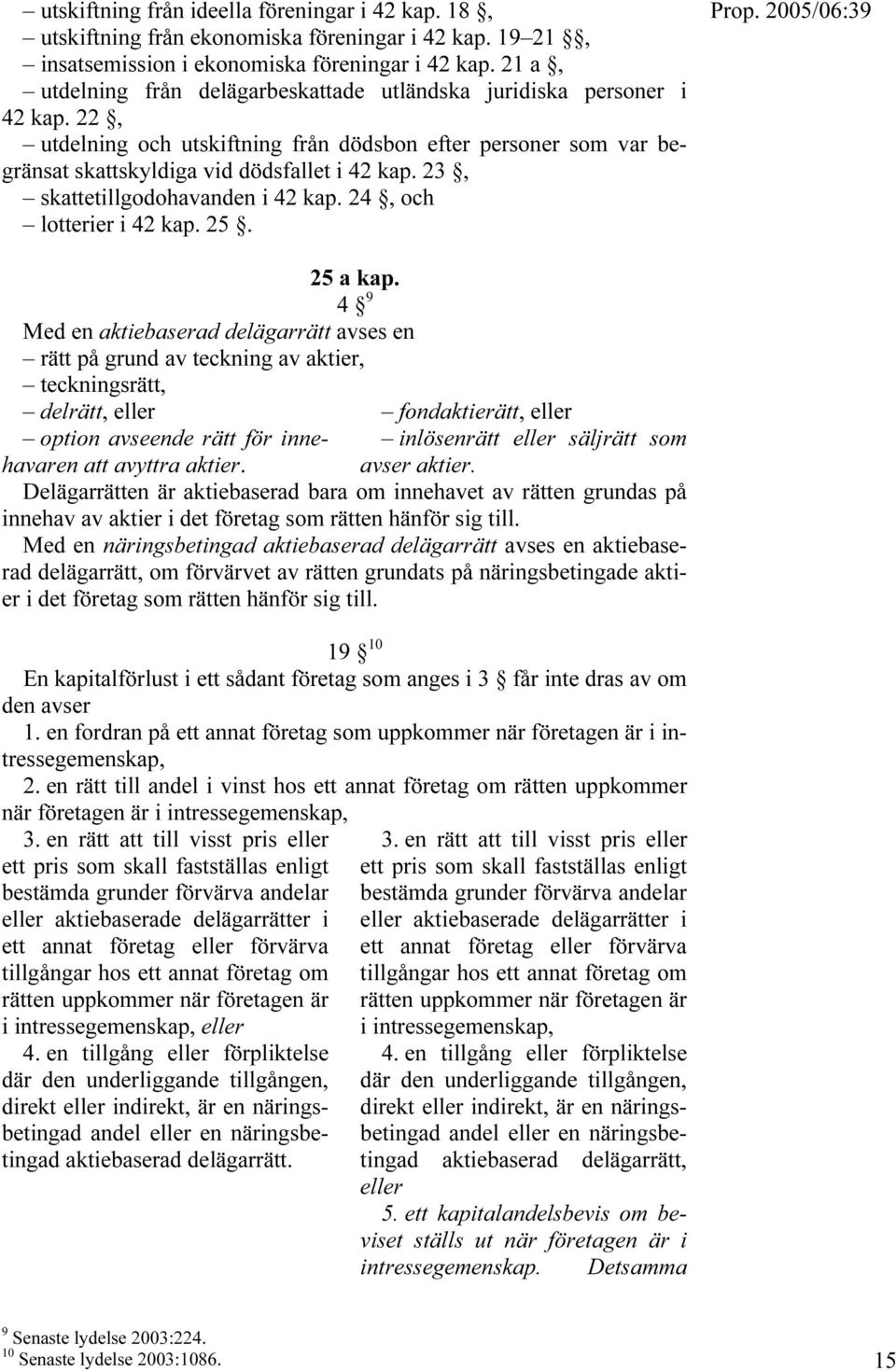 23, skattetillgodohavanden i 42 kap. 24, och lotterier i 42 kap. 25. 25 a kap.