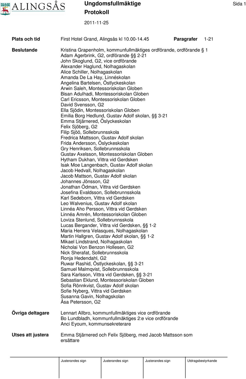 Alice Schiller, Nolhagaskolan Amanda De La Hay, Linnéskolan Angelina Bartelsen, Östlyckeskolan Arwin Saleh, Montessoriskolan Globen Bisan Adulhadi, Montessoriskolan Globen Carl Ericsson,