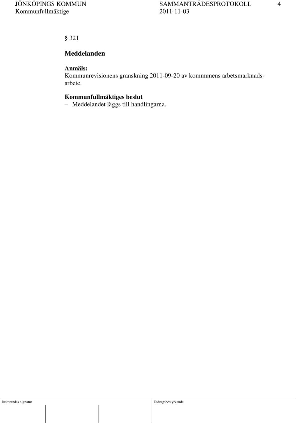 granskning 2011-09-20 av kommunens