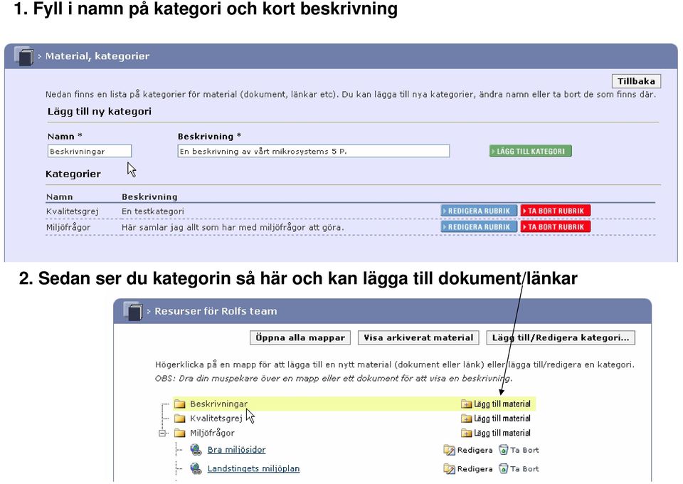 Sedan ser du kategorin så