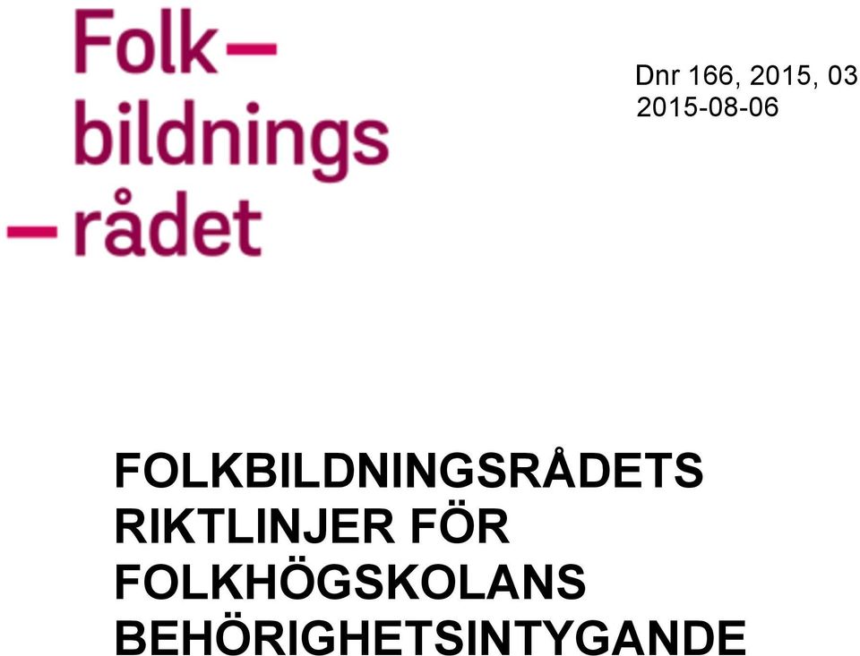 FOLKBILDNINGSRÅDETS