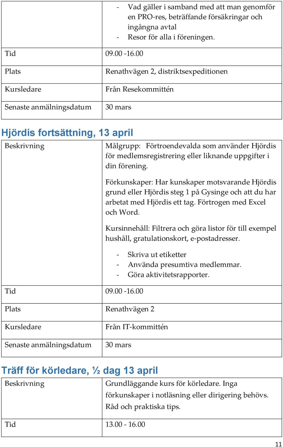 00 Renathvägen 2 Målgrupp: Förtroendevalda som använder Hjördis för medlemsregistrering eller liknande uppgifter i din förening.