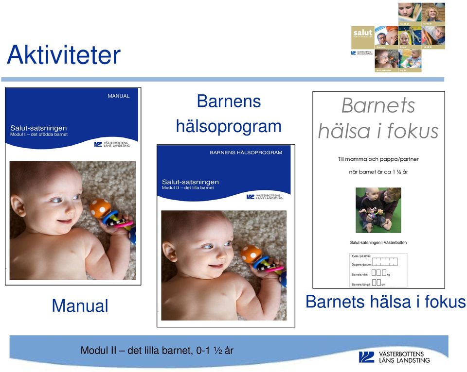 ca 1 ½ år Salut-satsningen Modul II det lilla barnet Salut-satsningen i Västerbotten