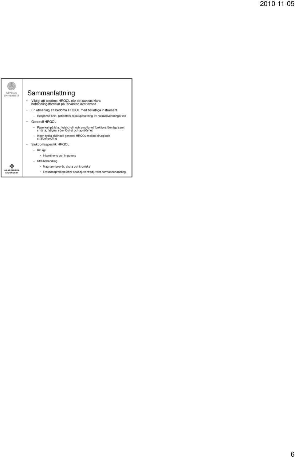 instrument Response shift, pat
