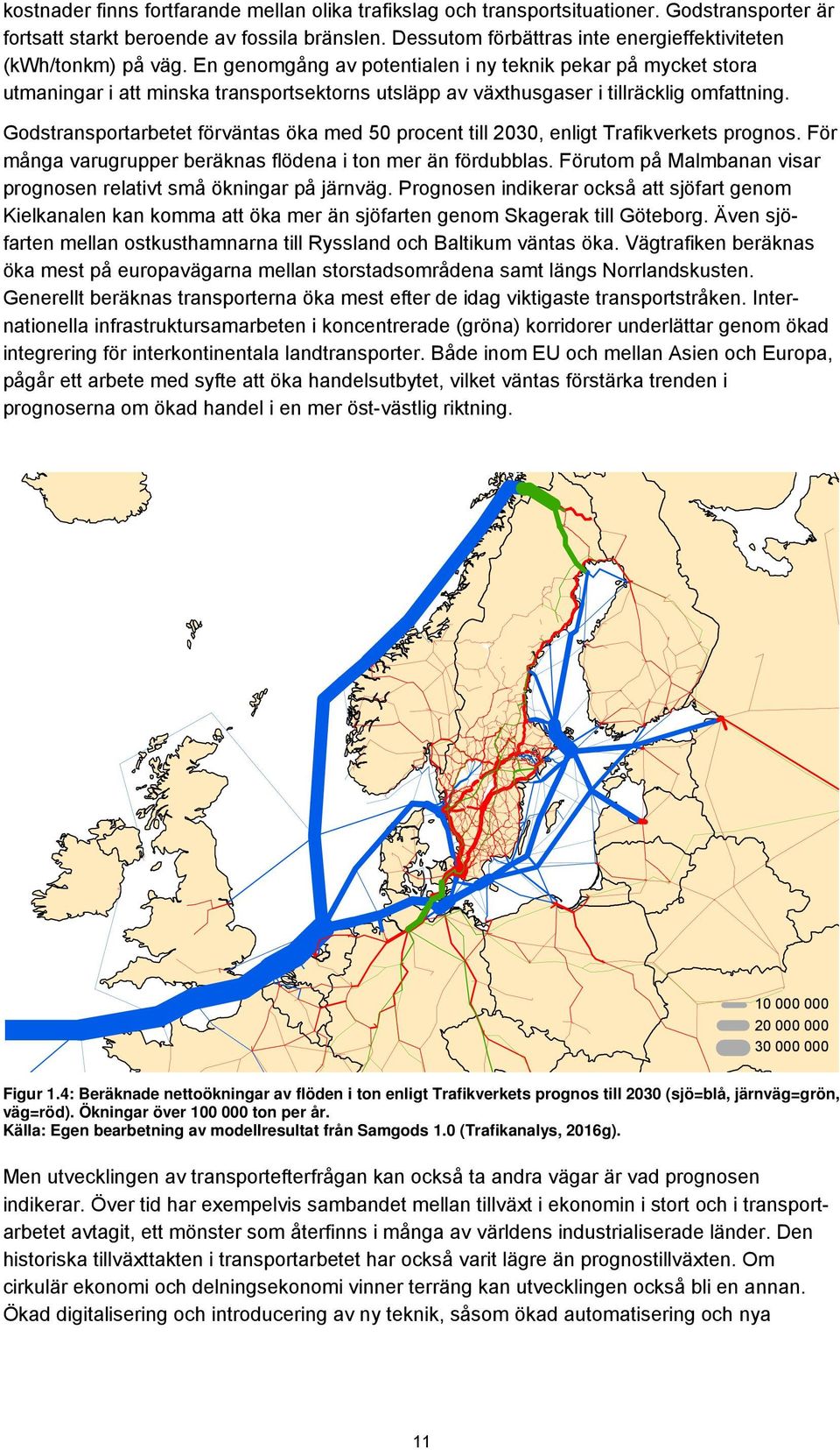 En genomgång av potentialen i ny teknik pekar på mycket stora utmaningar i att minska transportsektorns utsläpp av växthusgaser i tillräcklig omfattning.