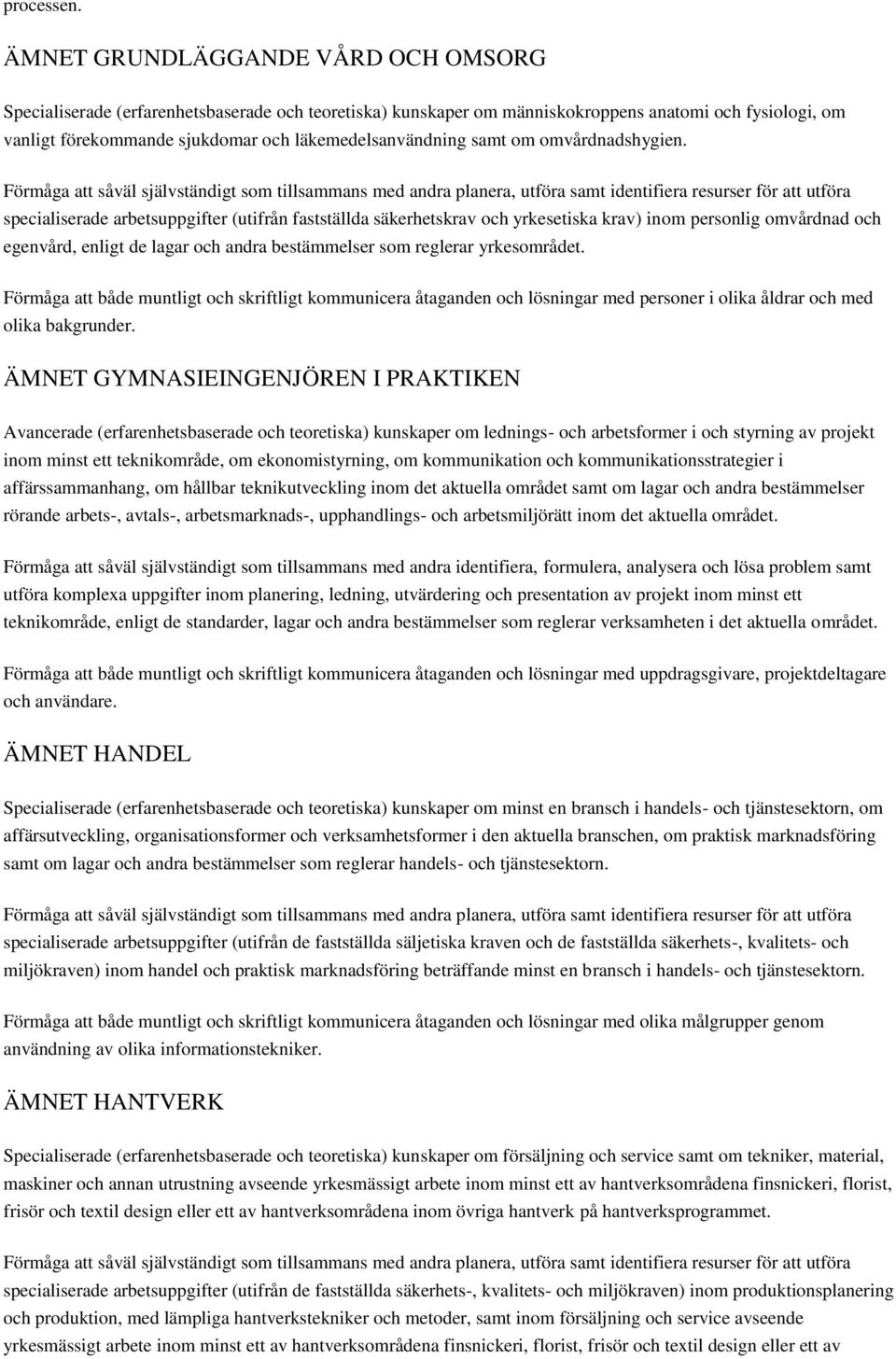 samt om omvårdnadshygien.