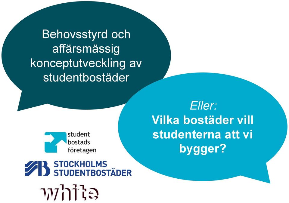 studentbostäder Eller: Vilka