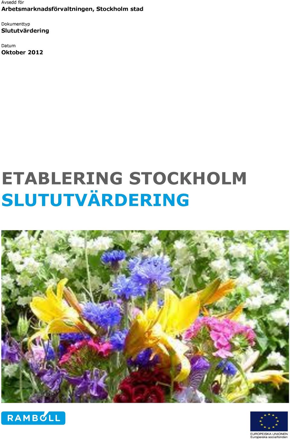Stockholm stad Dokumenttyp