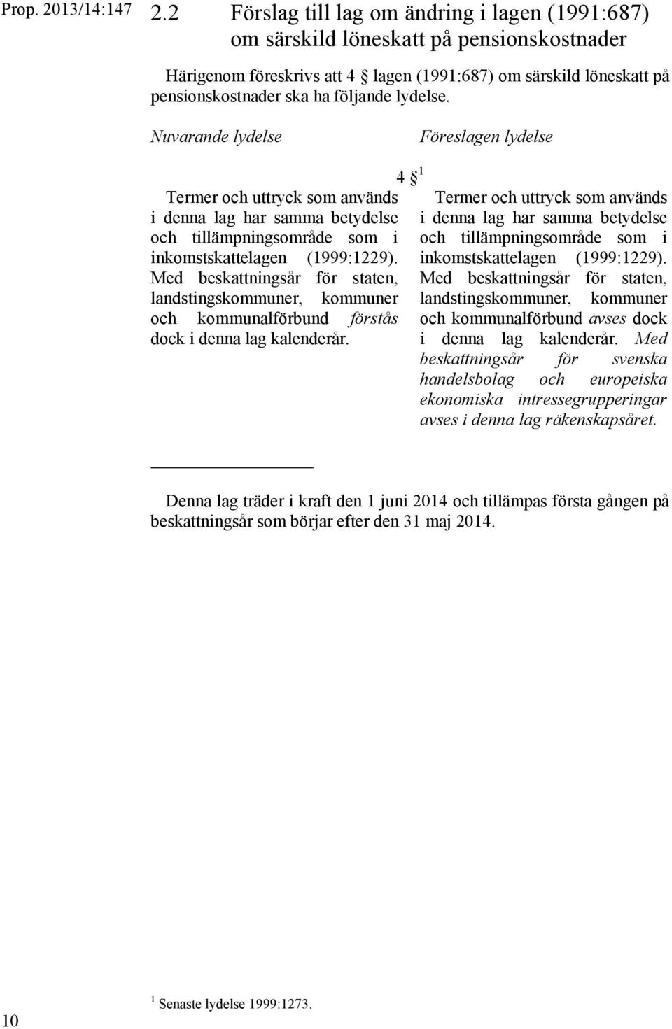 lydelse. Nuvarande lydelse Föreslagen lydelse Termer och uttryck som används i denna lag har samma betydelse och tillämpningsområde som i inkomstskattelagen (1999:1229).