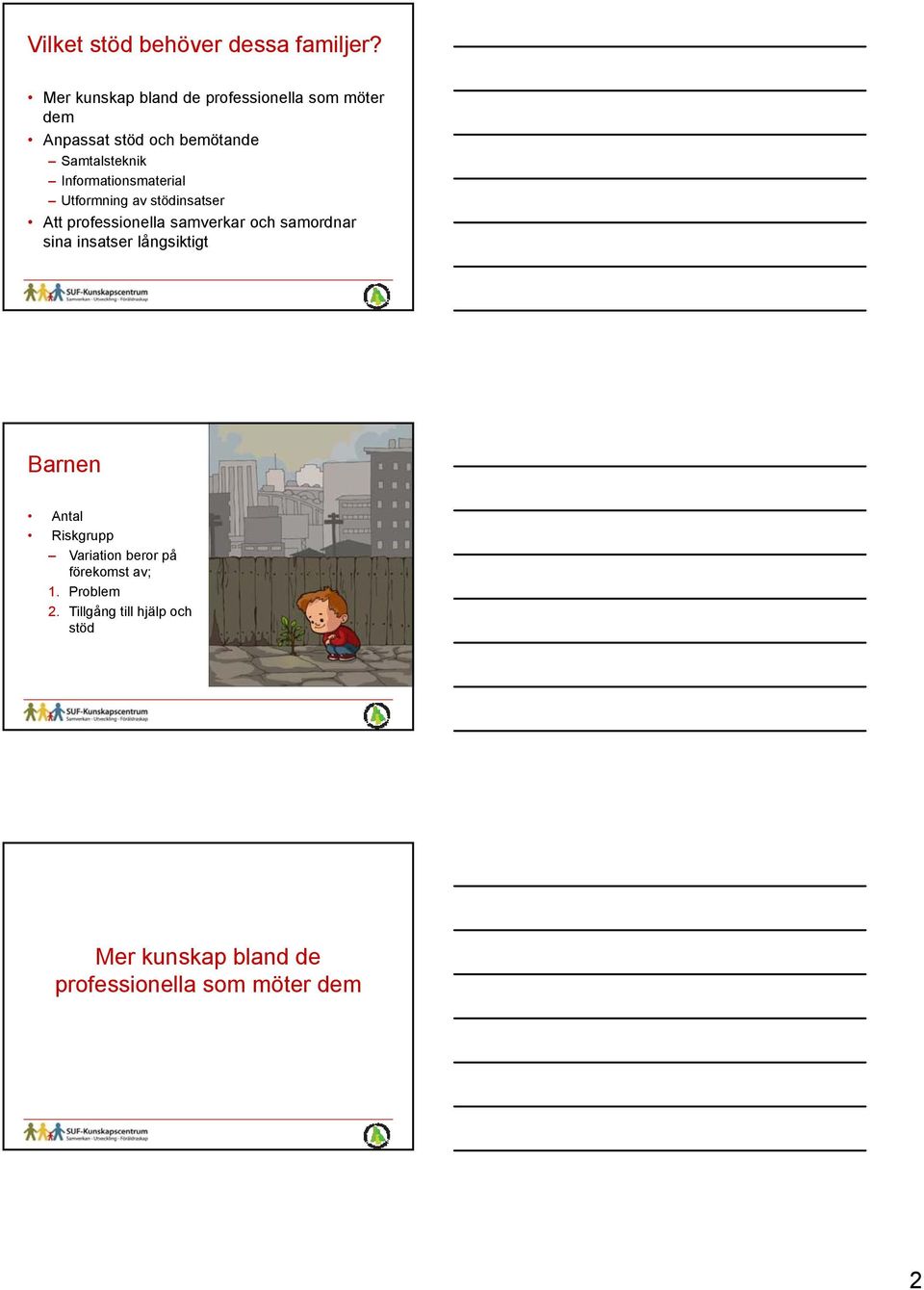 Informationsmaterial Utformning av stödinsatser Att professionella samverkar och samordnar sina