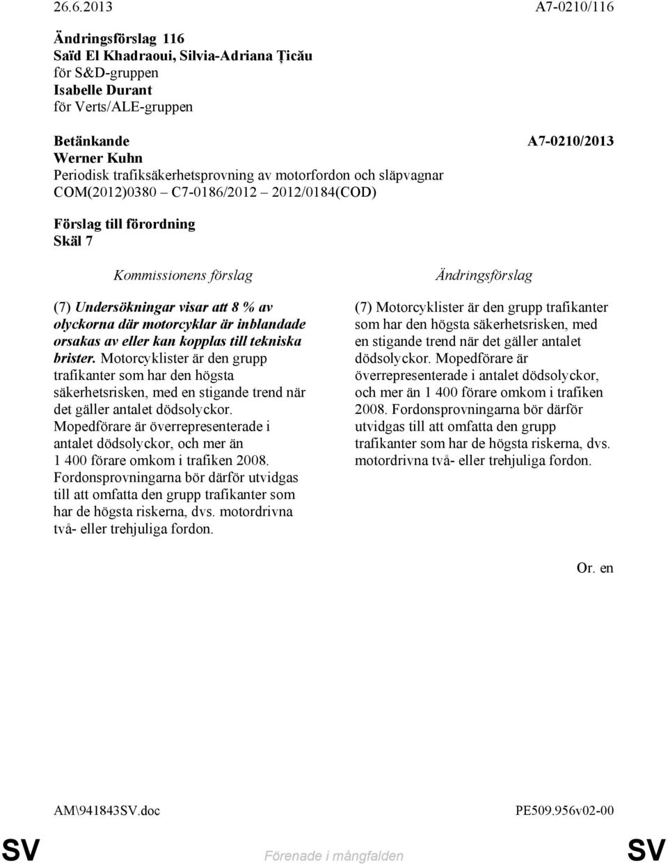 Mopedförare är överrepresenterade i antalet dödsolyckor, och mer än 1 400 förare omkom i trafiken 2008.