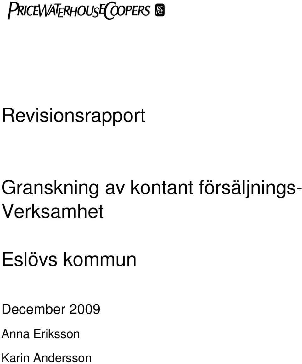 Verksamhet Eslövs kommun
