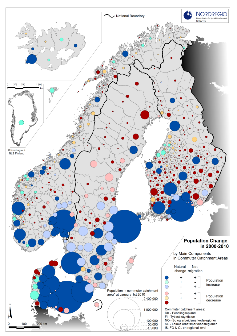 Arbetsmarknads regioner Befolkningsförändring 2000-2010 i lokala arbetsmarknadsregioner
