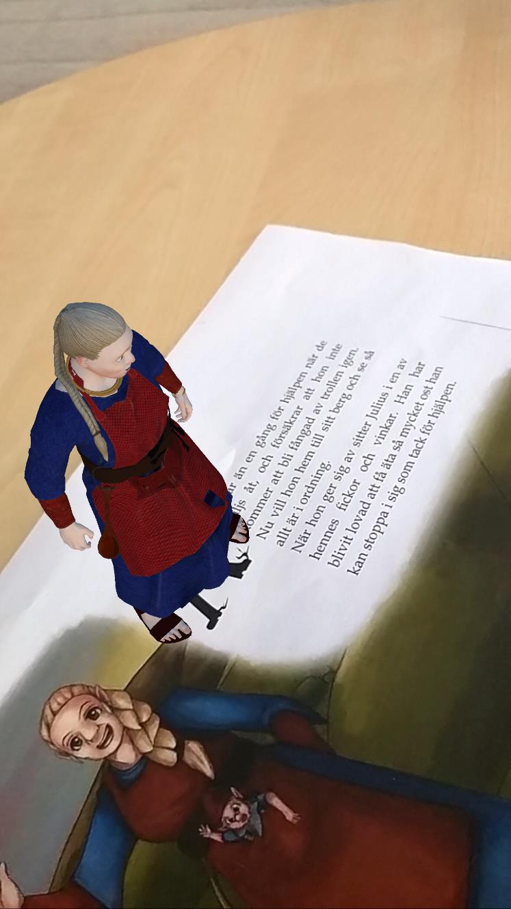 Jättinnan Ålla (3D av Rick Irvine) på sin