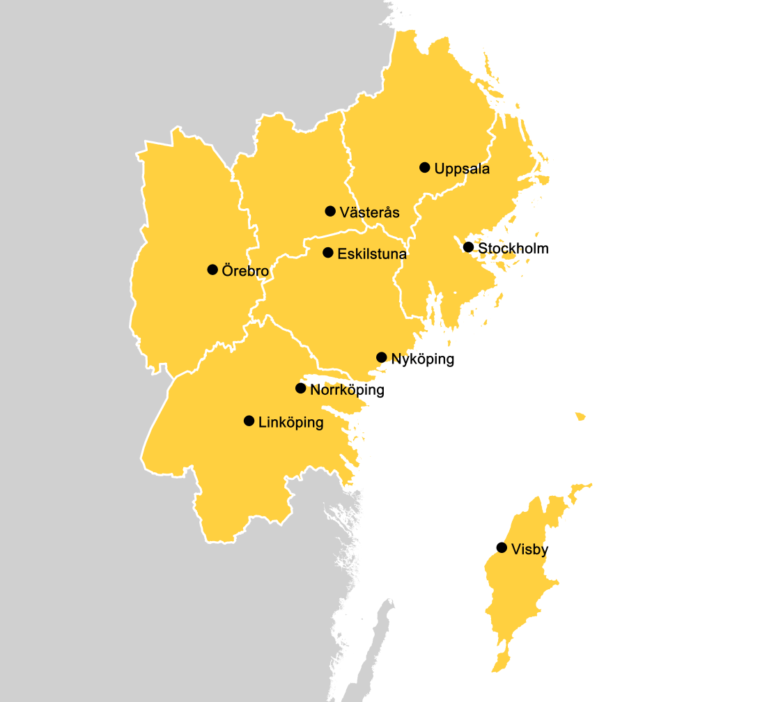 1. Inledning Sju län Stockholm, Uppsala, Västmanland, Örebro, Södermanland, Östergötland och Gotland samarbetar sedan flera år tillbaka i infrastruktur- och transportfrågor under begreppet En Bättre