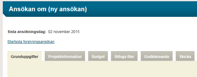 samhällsskydd och beredskap 3 (7) 4. Fyll i ansökningsformuläret Ansökningsformuläret består av ett antal flikar på vilka du ska lämna efterfrågad information.