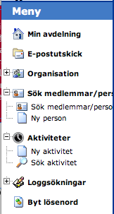 TIPS! När det gäller yngre medlemmar som inte har en egen e-post eller mobilnummer kan det vara en bra idé att lägga in målsmans uppgifter istället.