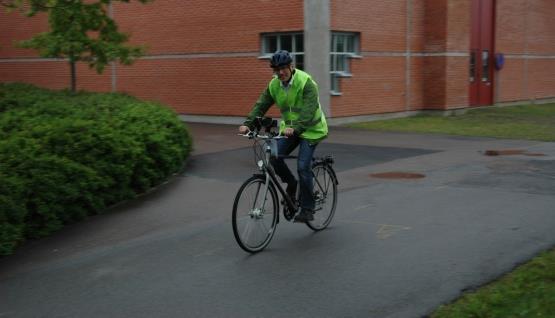 Cyklisters komfort på olika ytor 1,2 A C D 1