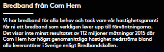 Bredband Bredband är en bastjänst i svenska hushåll idag och användandet ökar hela tiden.
