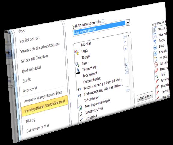 Talsyntes Du kan få talsyntes installerat till Office 2010 utan kostnad. Följ länken http://office.microsoft.