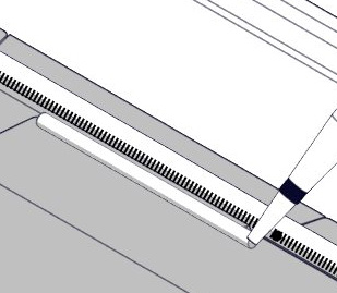 G 4d CO-SAL04-060 30 mm Monter brannmuren. Bruk avstandstykkene av styrofoam mellom brannmuren og veggen for å holde denne på plass til akrylen tørker. Mount the firewall.