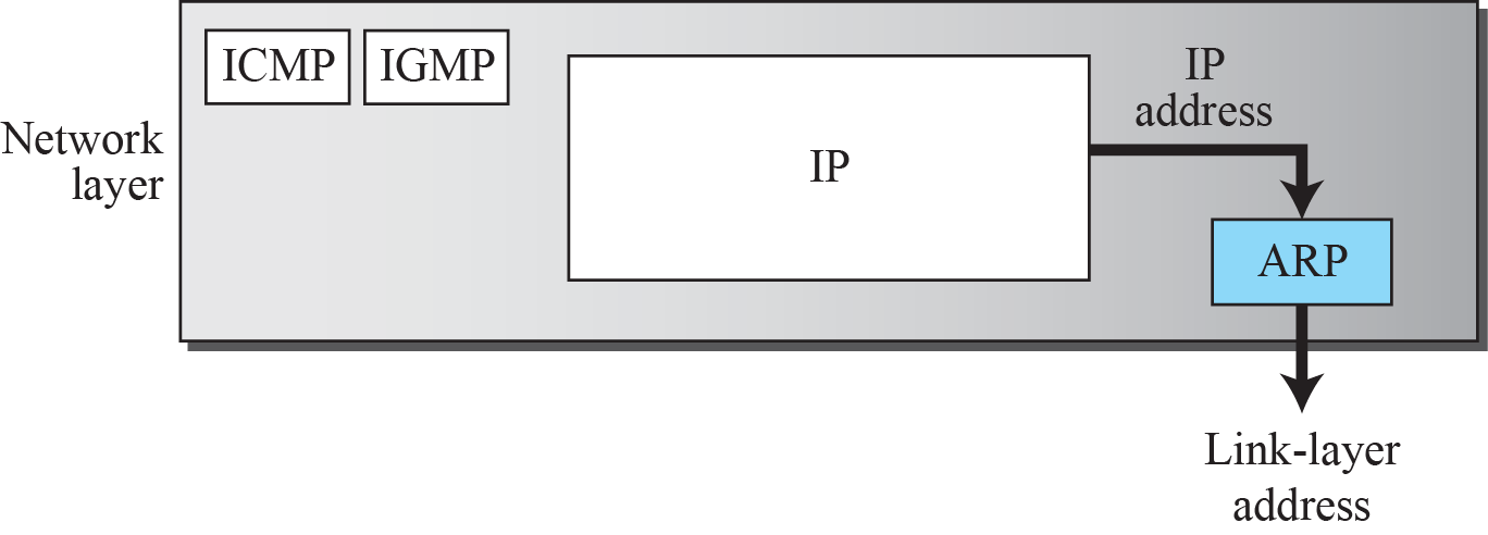 ARP brukar placeras mellan lager 2 och lager 3