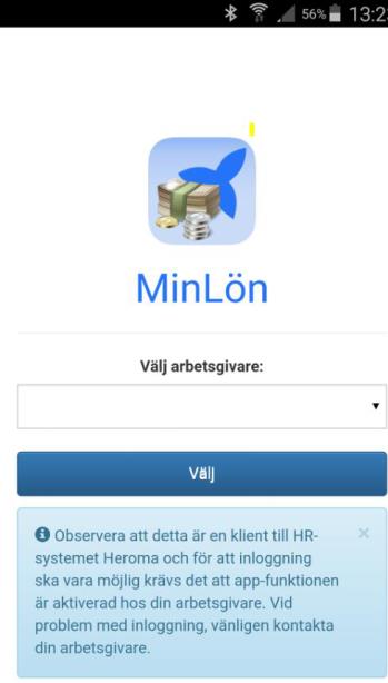 MinLön är en app för visning av löneuppgifter samt semestersaldo. Appen går att hämta gratis ifrån Google Play för dig som har en Android-telefon eller från App Store för dig med iphone.