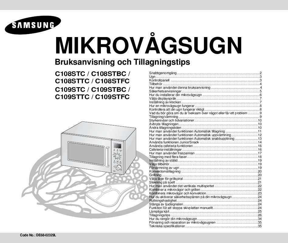 Du hittar svar på alla dina frågor i instruktionsbok (information, specifikationer,