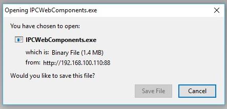 Använd Internet Explorer för att alla funktioner skall fungera]: För att logga in på kameran via din dator; skriv IP-kamerans IP-adress i