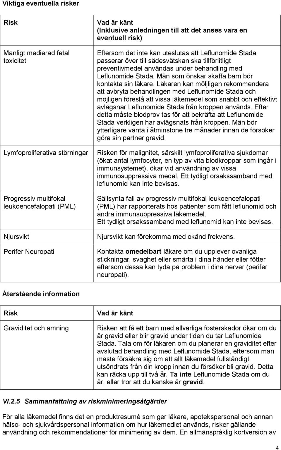 behandling med Leflunomide Stada. Män som önskar skaffa barn bör kontakta sin läkare.