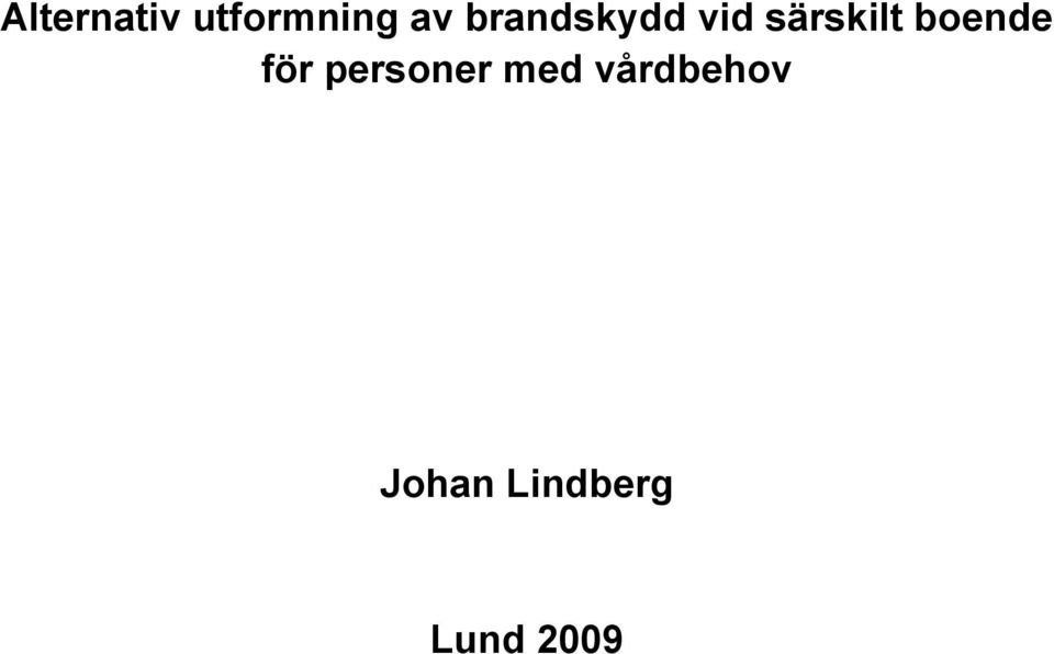 boende för personer med