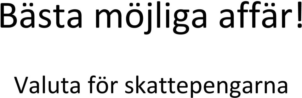 affär!