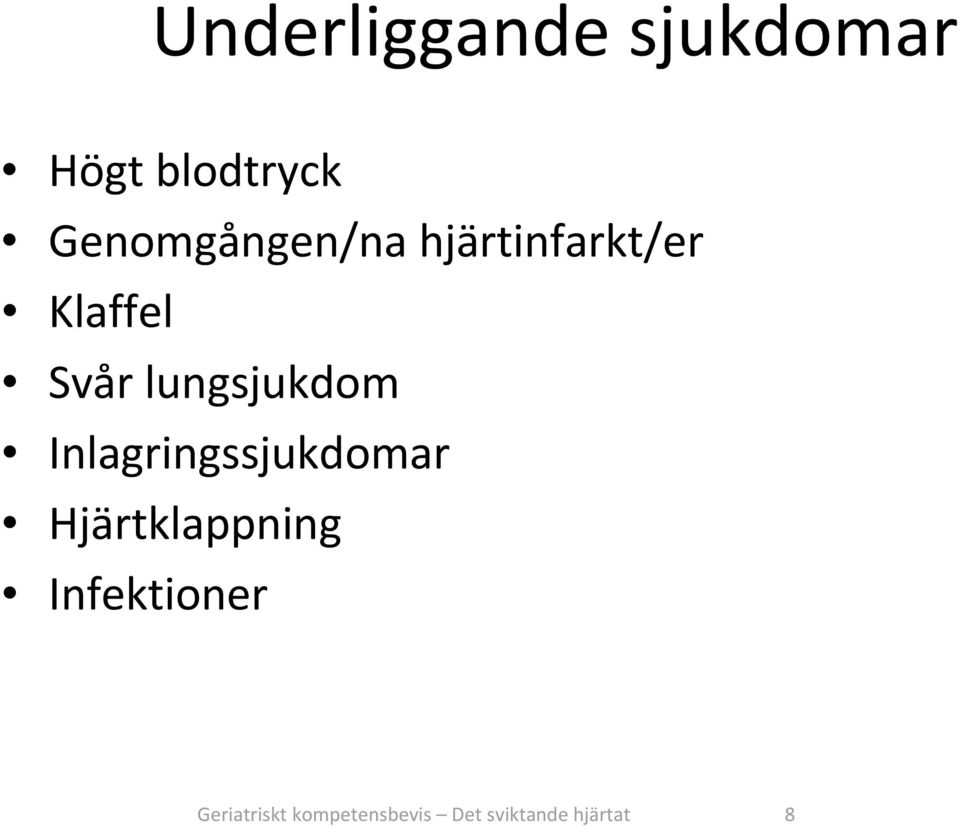 lungsjukdom Inlagringssjukdomar Hjärtklappning