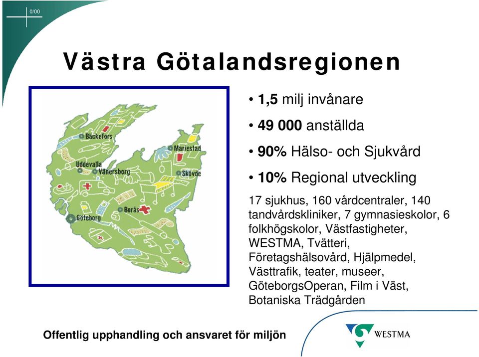 gymnasieskolor, 6 folkhögskolor, Västfastigheter, WESTMA, Tvätteri,