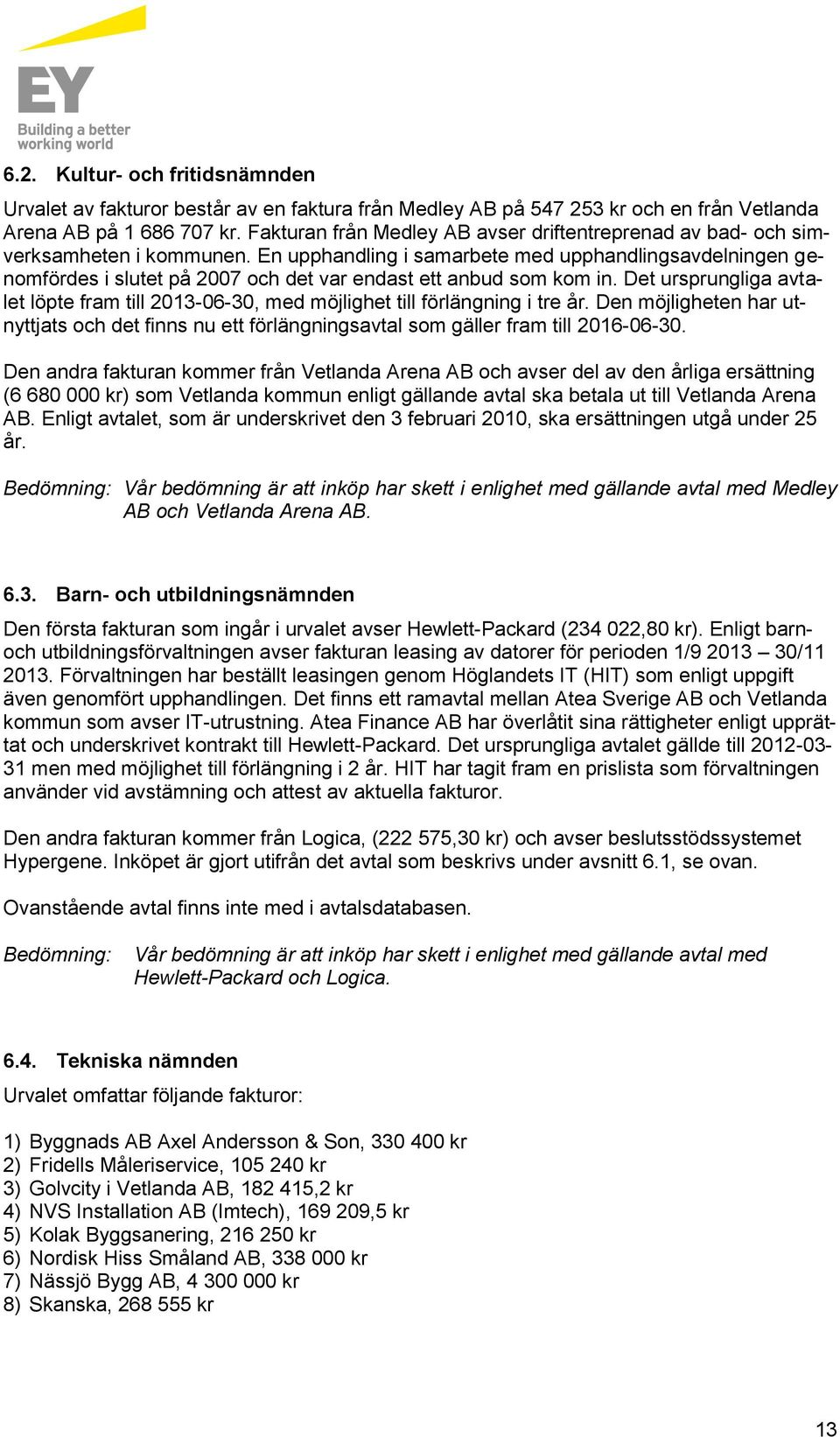 En upphandling i samarbete med upphandlingsavdelningen genomfördes i slutet på 2007 och det var endast ett anbud som kom in.