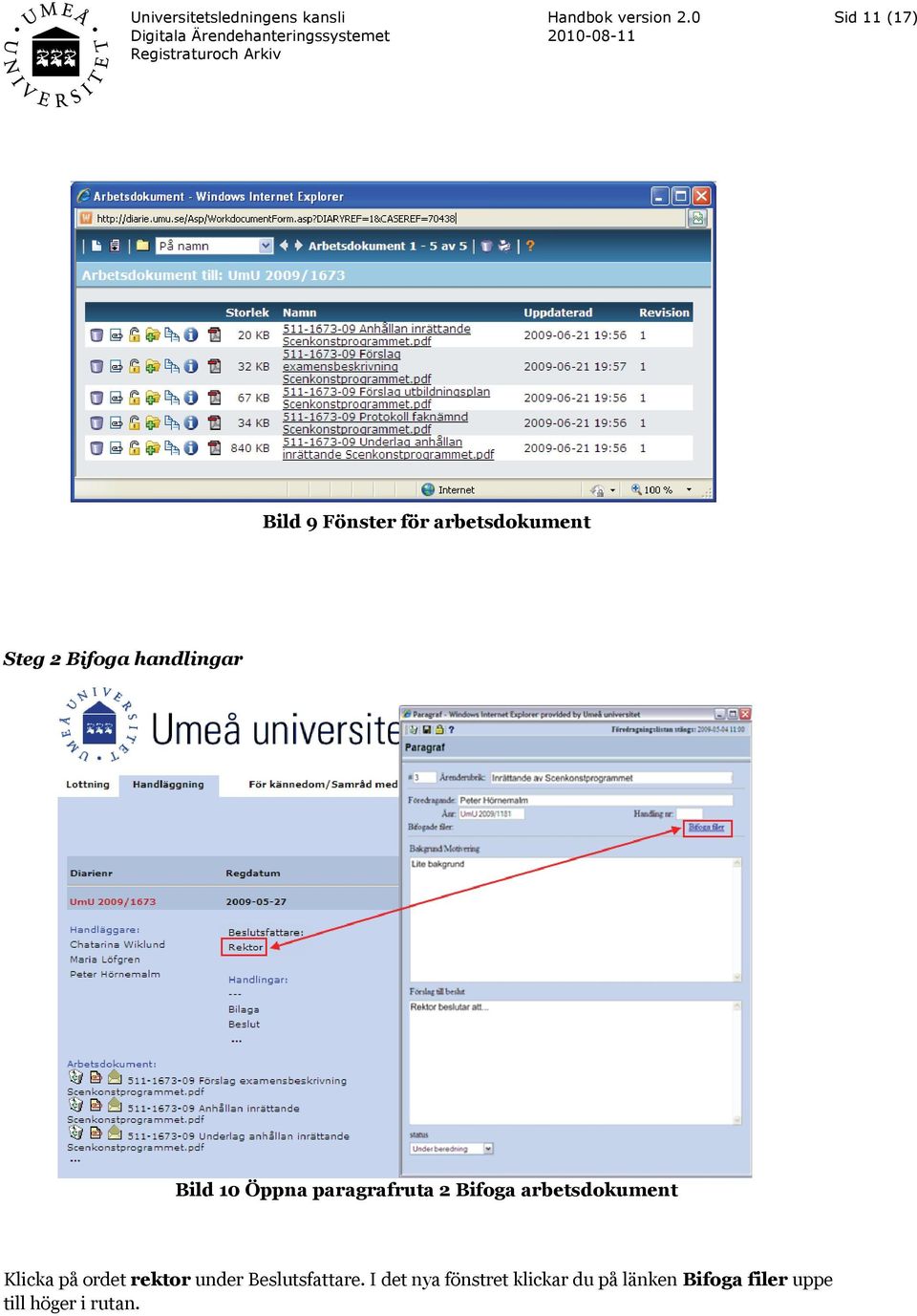 arbetsdokument Klicka på ordet rektor under Beslutsfattare.