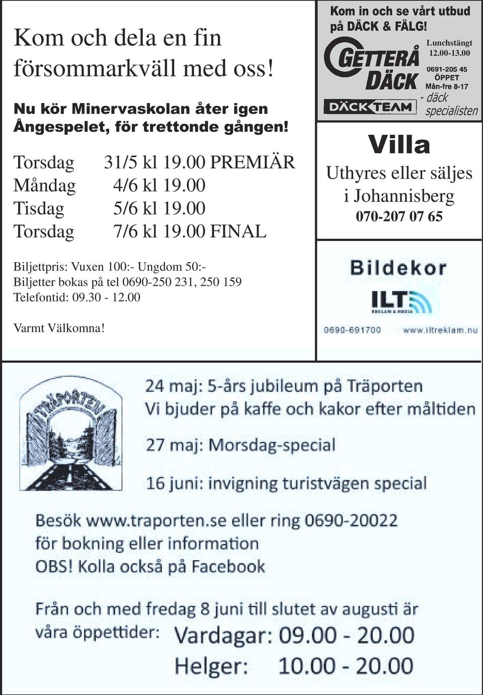 00 FINAL Kom in och se vårt utbud på DÄCK & FÄLG! Lunchstängt 12.00-13.